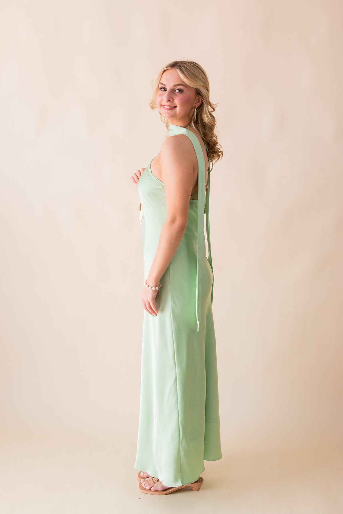 Devon Halter Scarf Dress