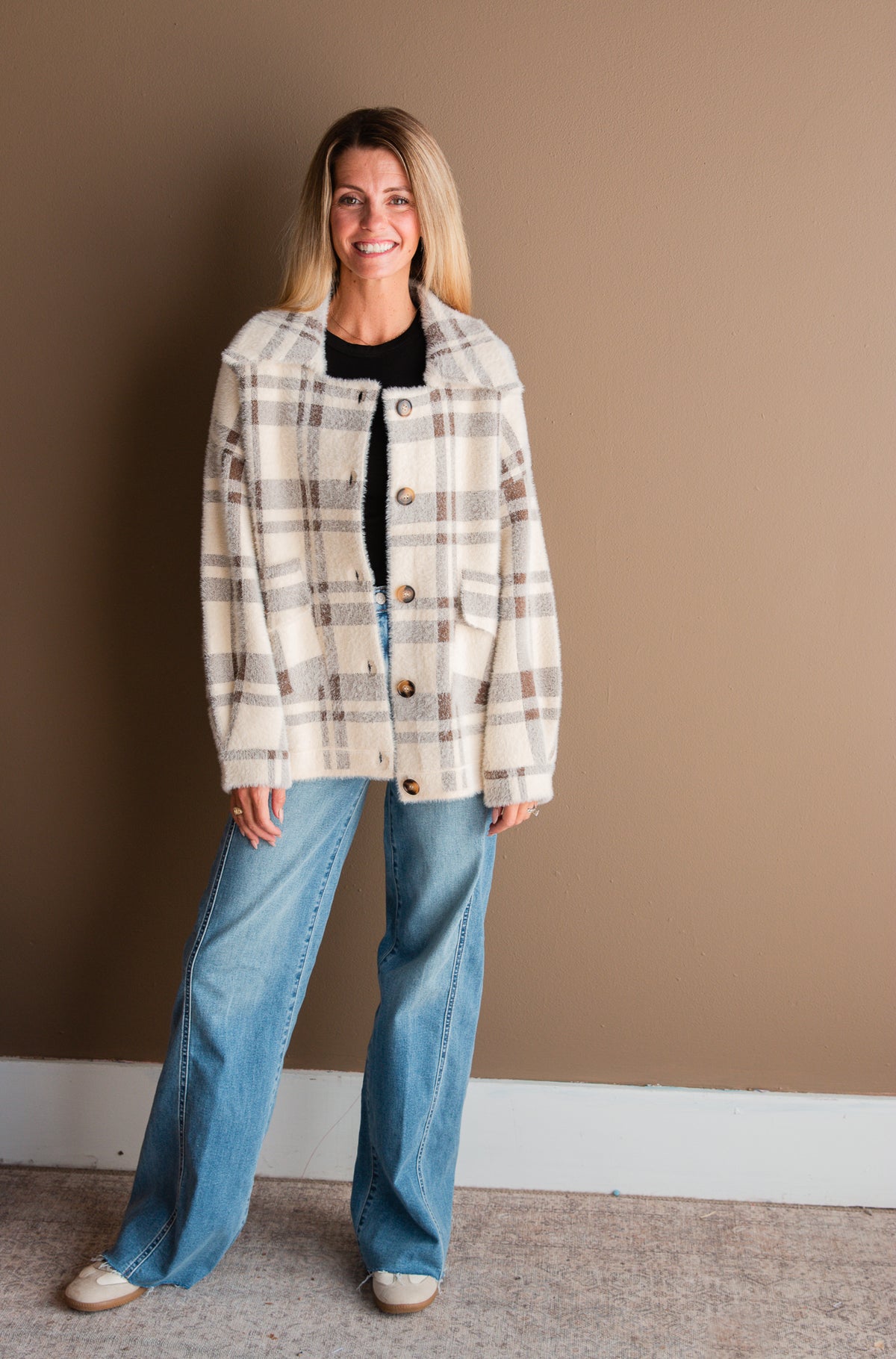 Lola Plaid Coat
