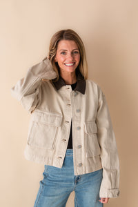 Rey Cropped Chore Jacket