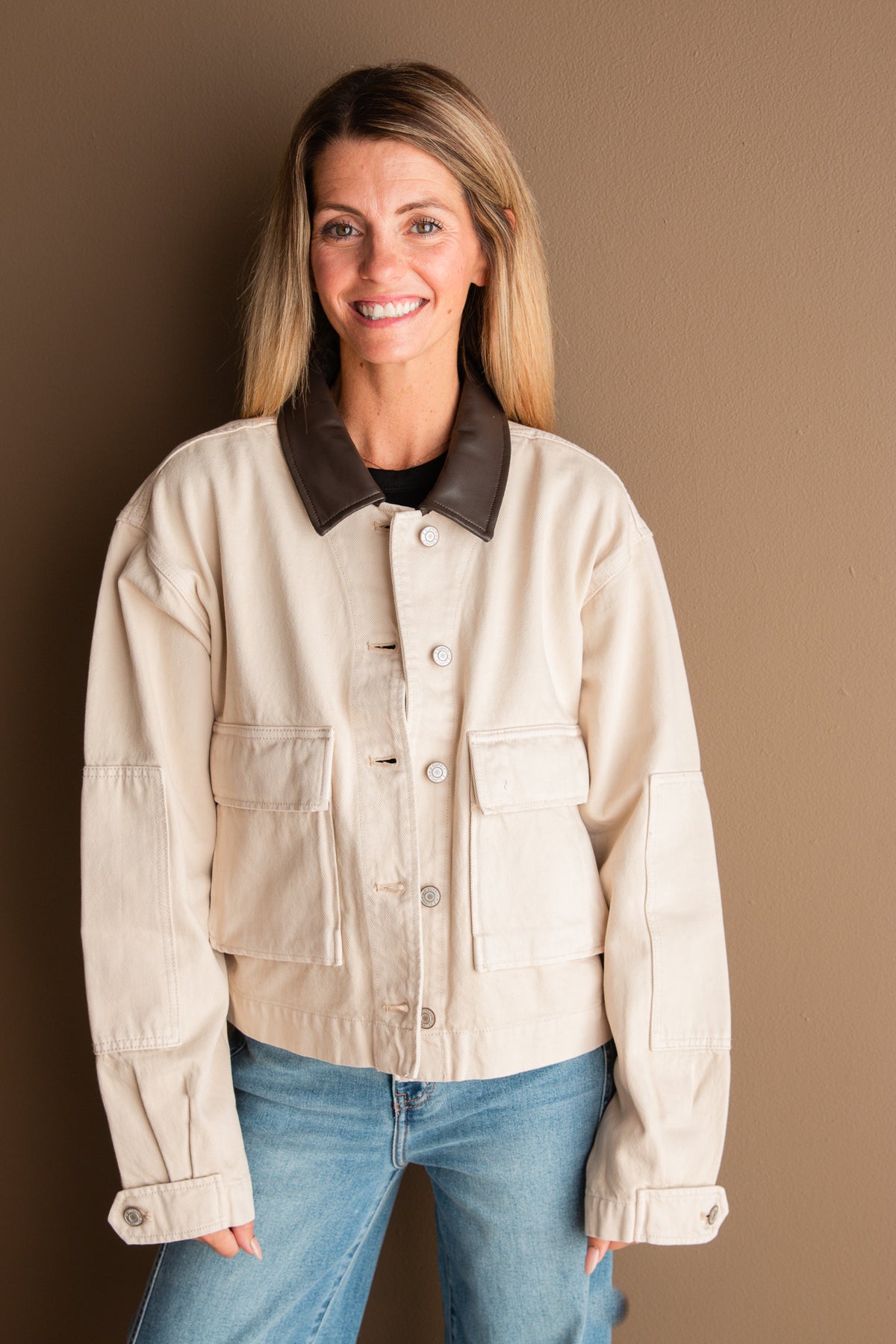 Rey Cropped Chore Jacket