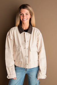 Rey Cropped Chore Jacket