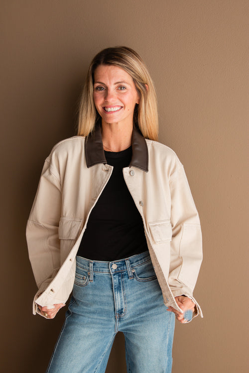 Rey Cropped Chore Jacket