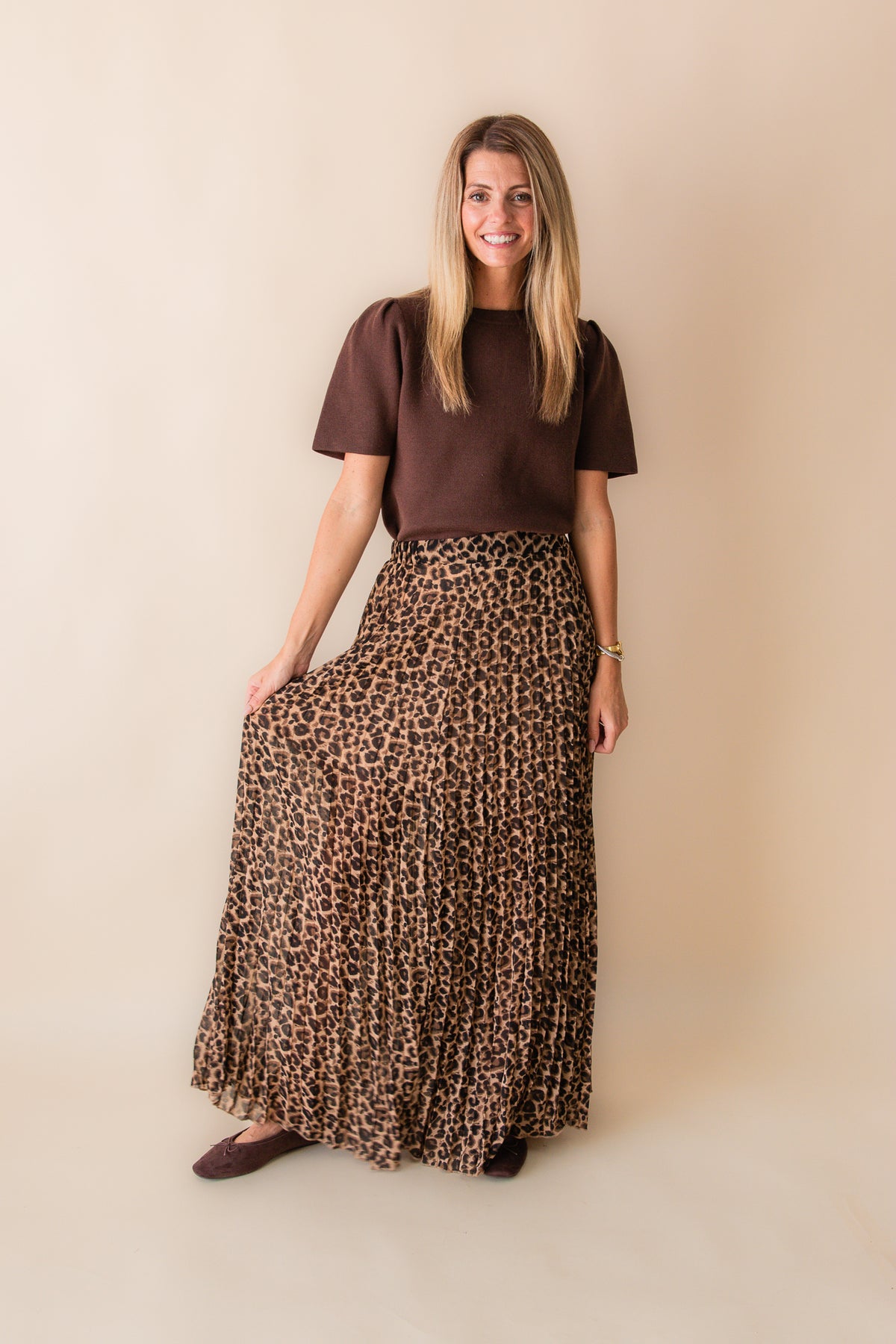 Sophisticated A Line Midi Skirt
