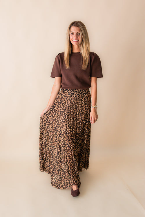 Sophisticated A Line Midi Skirt