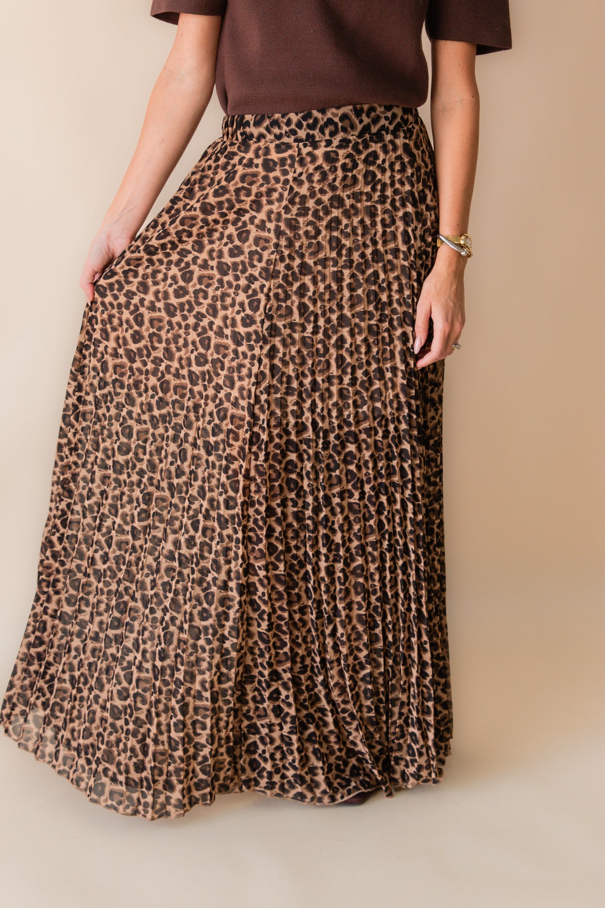 Sophisticated A Line Midi Skirt