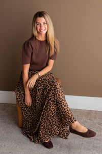 Sophisticated A Line Midi Skirt
