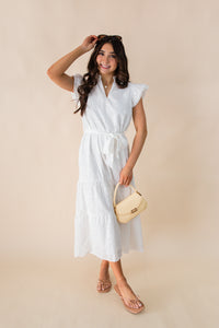 Jackie Eyelet Midi Dress