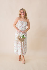 Bouquet Sweetheart Midi Dress