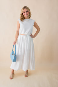 Deja Vu Bubble Maxi Skirt