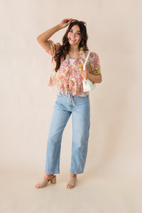 Bee Ruffle Top