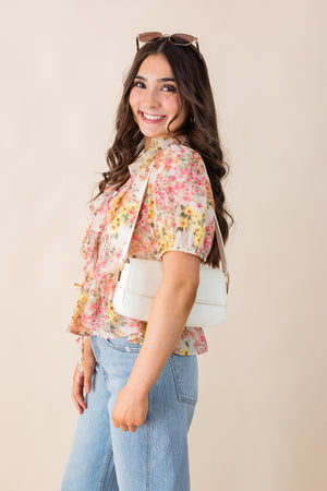 Bee Ruffle Top