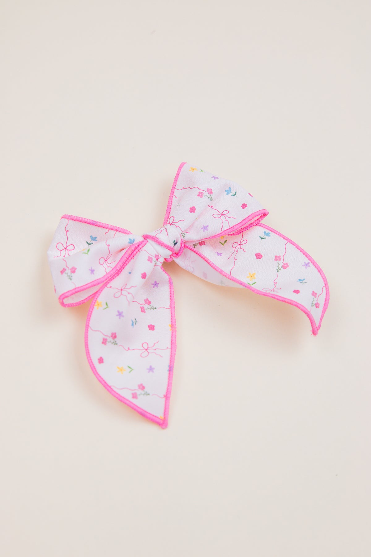 Sweet Floral Bow Clip