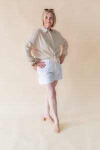 Seaport Button Up Top