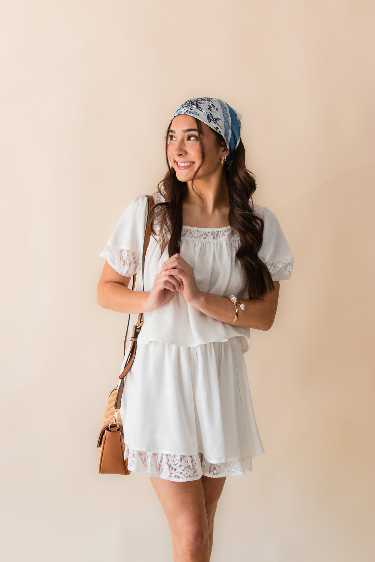 Misty Lace Inset Top