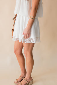 Misty Layered Lace Mini Skirt