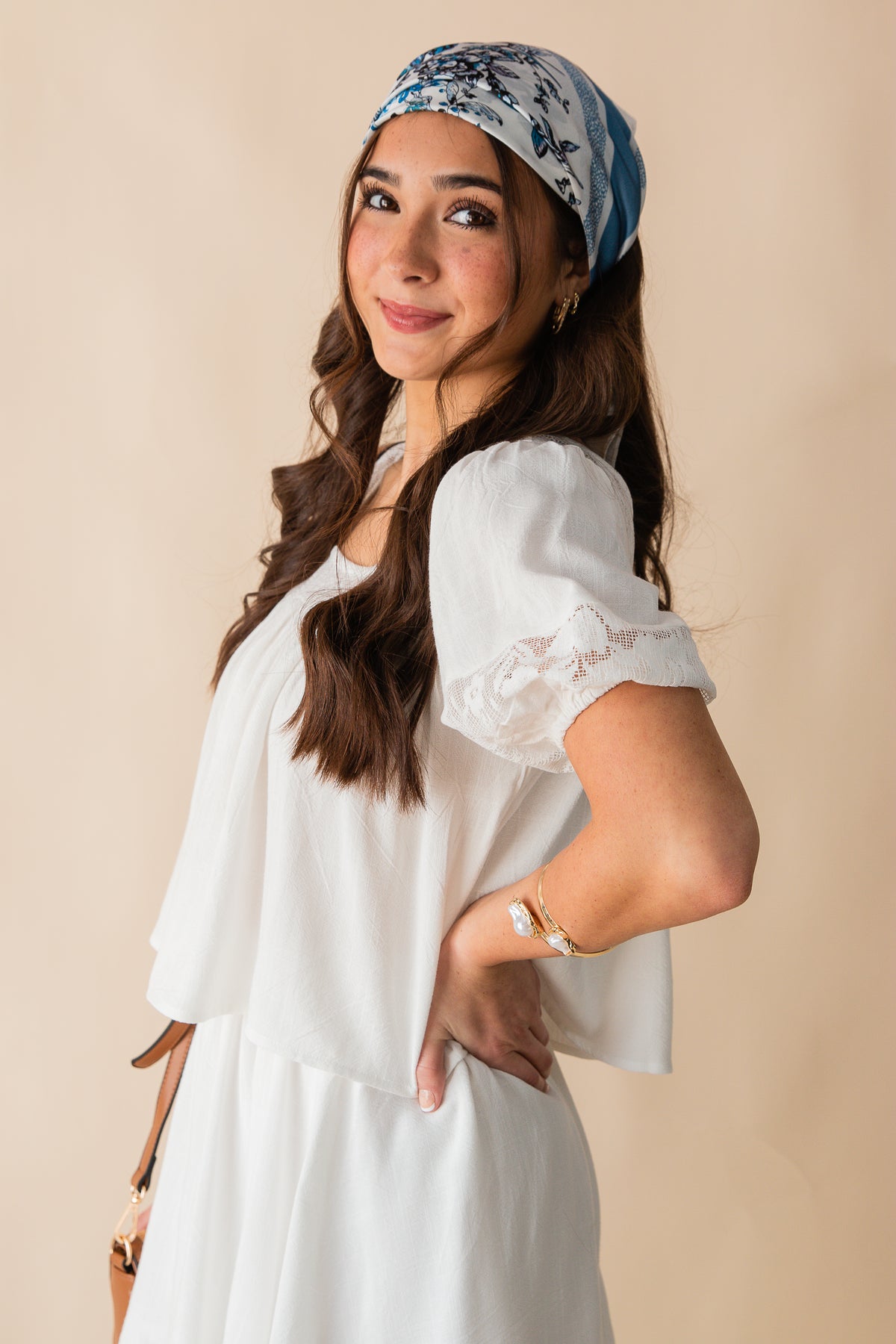 Misty Lace Inset Top