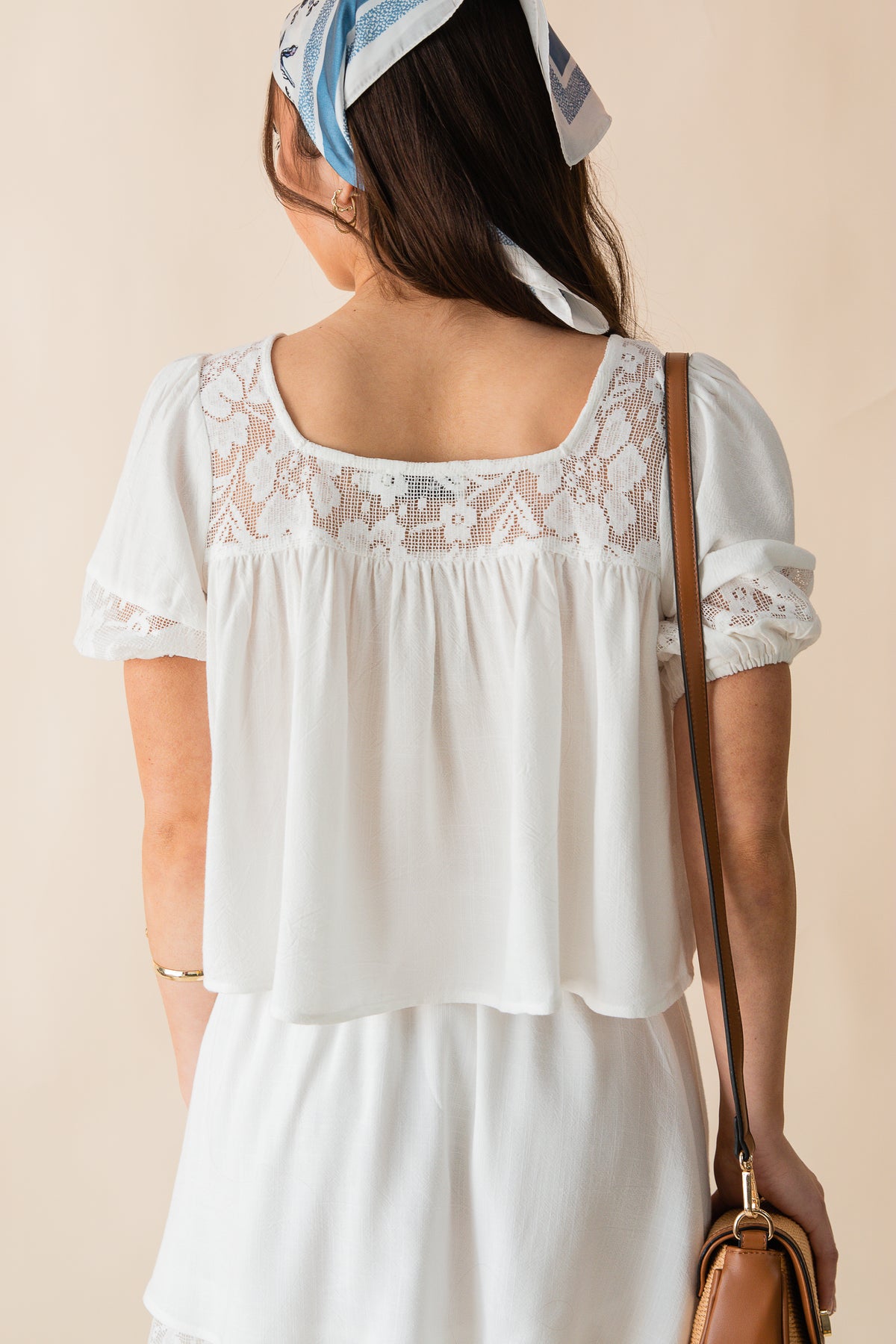 Misty Lace Inset Top