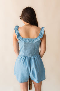 Soft Breeze Chambray Romper