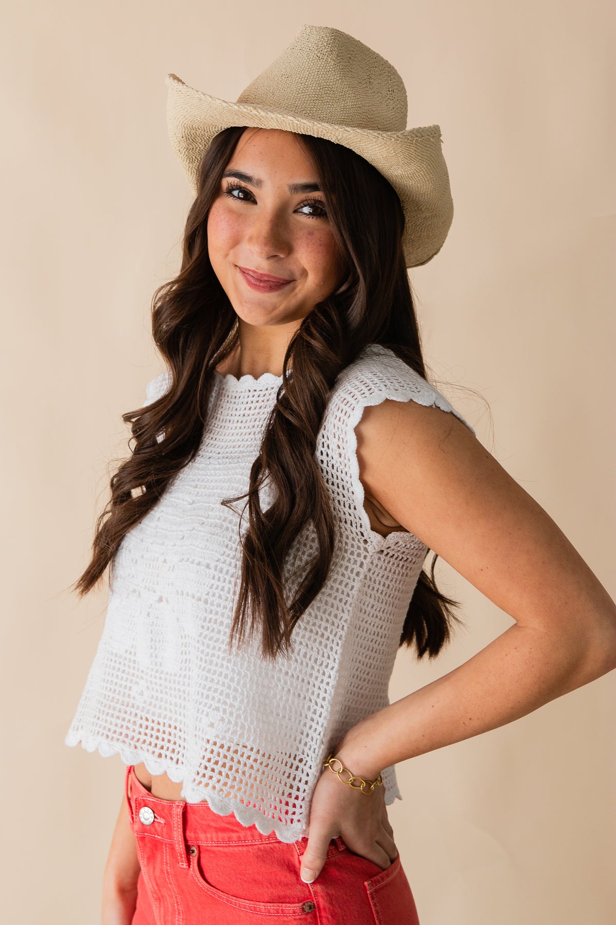 Open Field Crochet Sweater