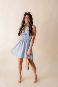 Garden Sun Tie Mini Dress