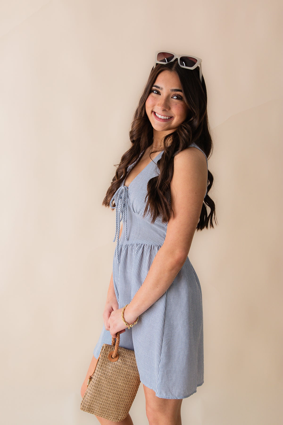 Garden Sun Tie Mini Dress