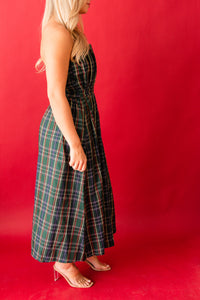 Pretty in Plaid Maxi Dress