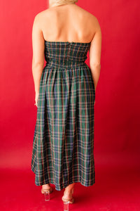 Pretty in Plaid Maxi Dress