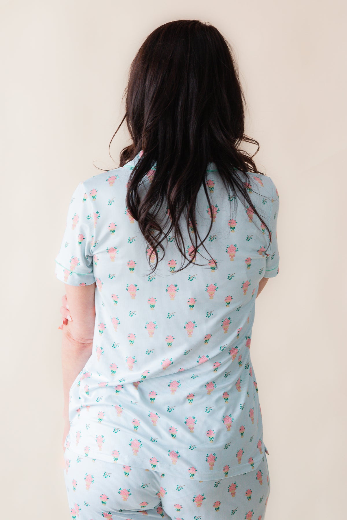 Love Blooms Here SS Button Sleep Shirt