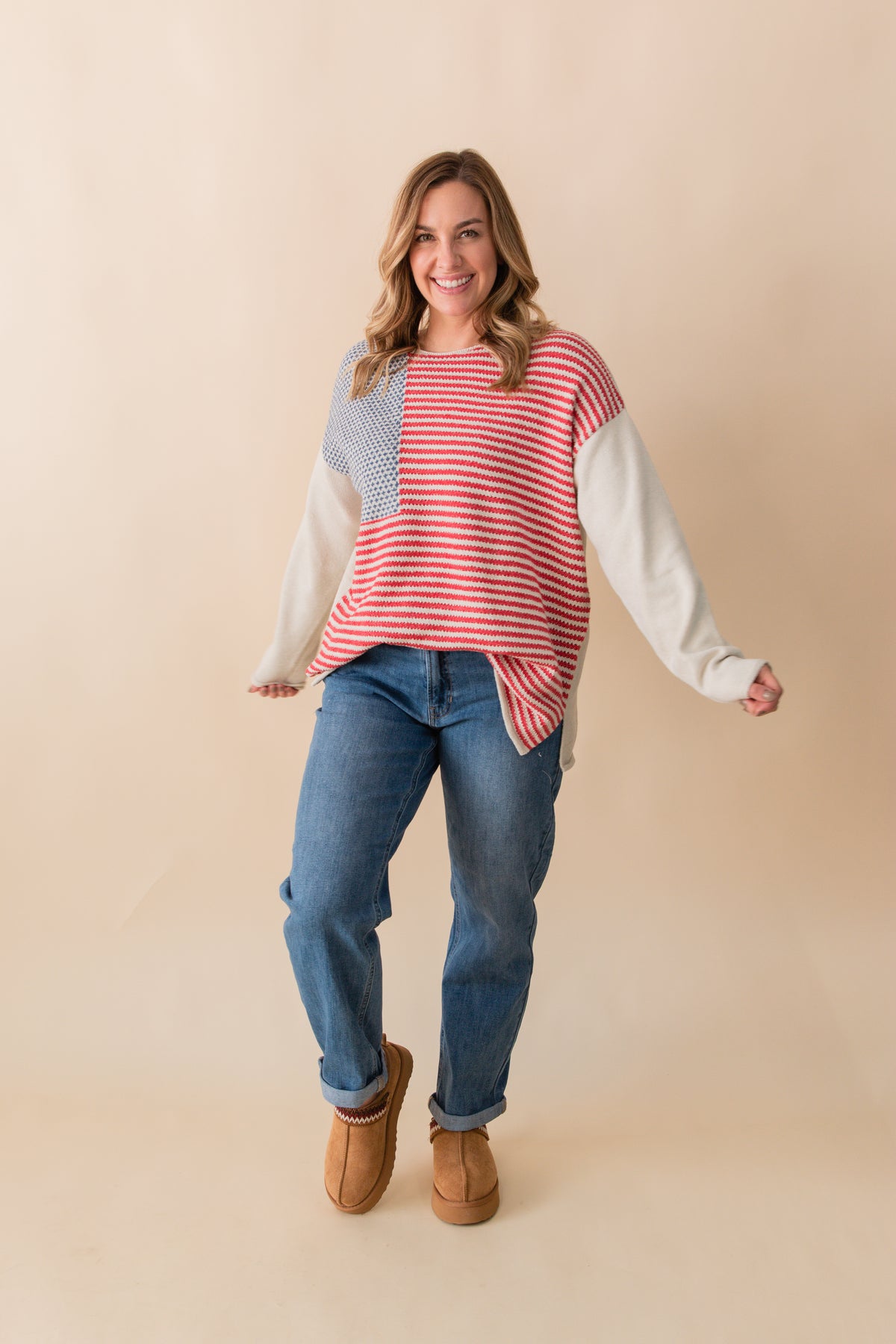 Oversized Flag Sweater