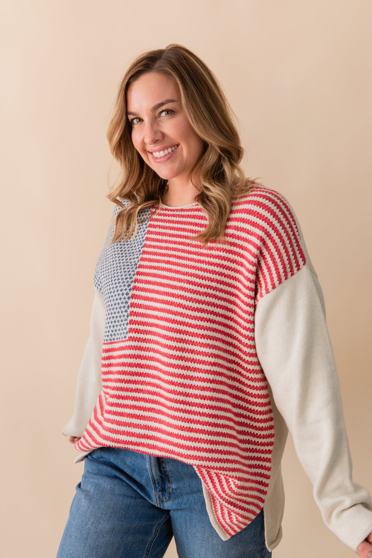 Oversized Flag Sweater