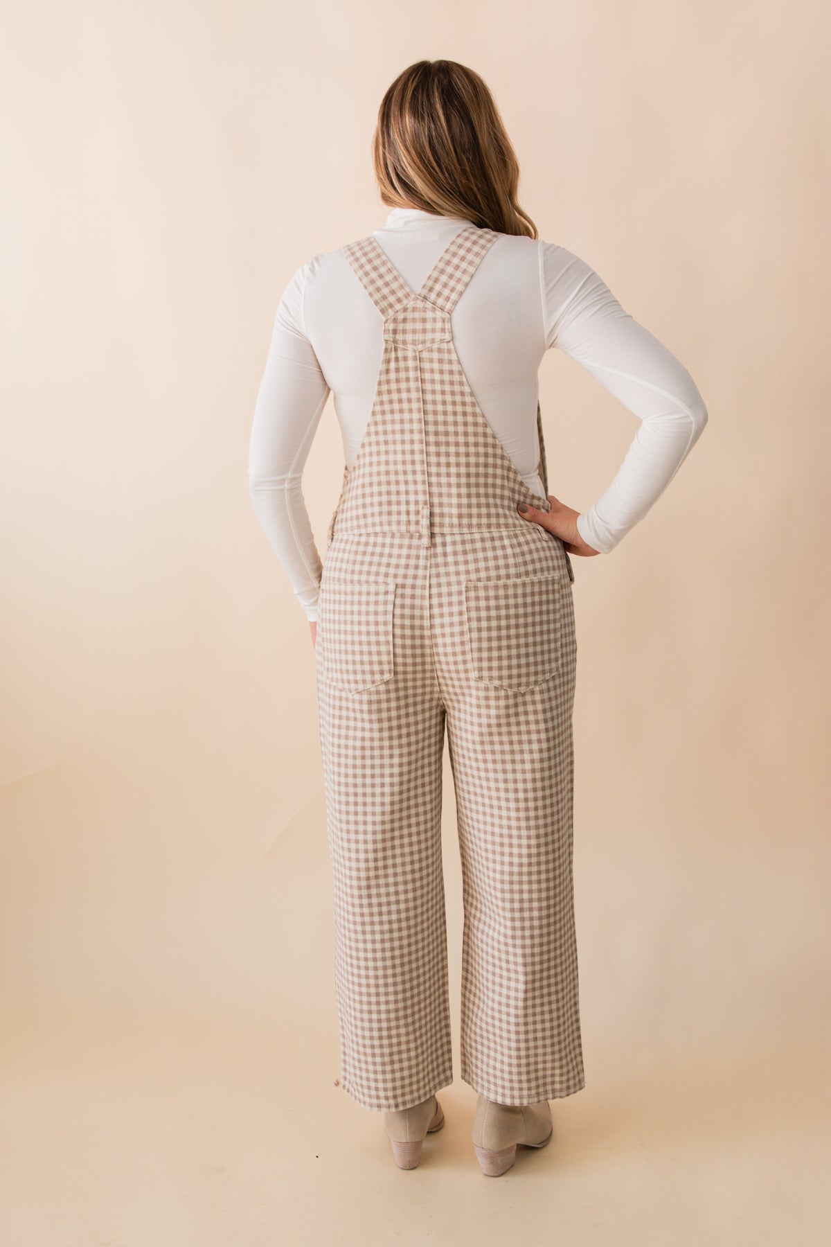 Gingham Denim Overall