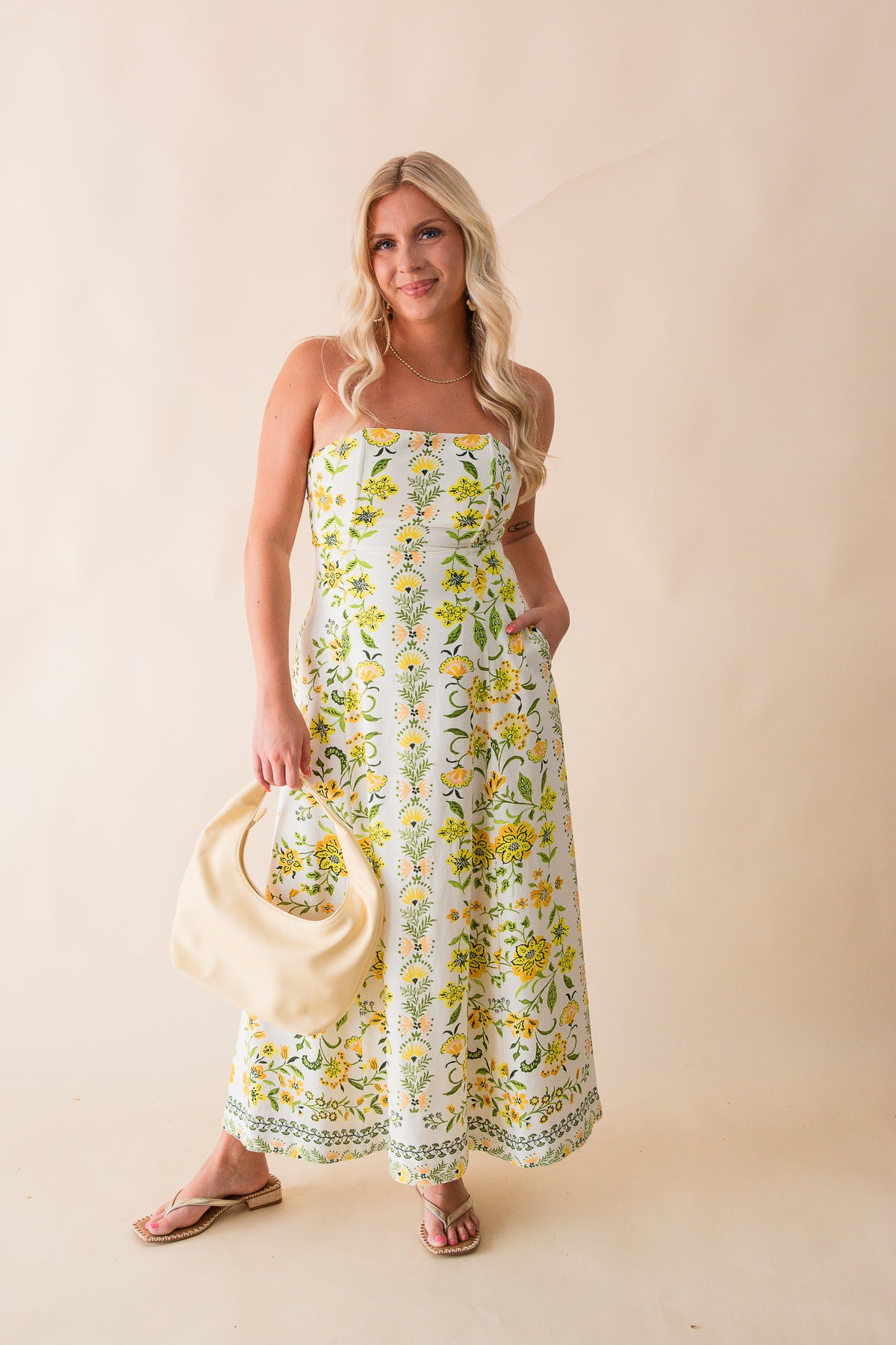 Dandelion Dreams Tube Maxi Dress