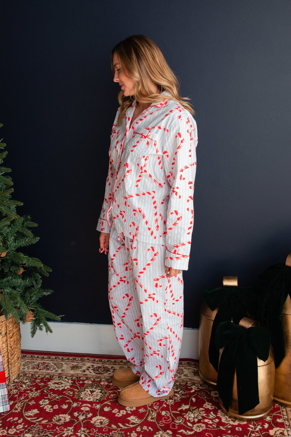Candy Cane Stripe Pj Set