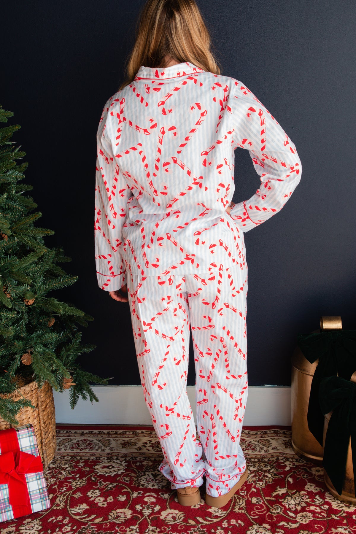 Candy Cane Stripe Pj Set