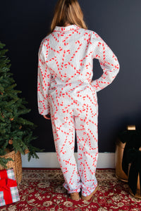 Candy Cane Stripe Pj Set