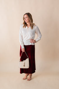 Madelyn Silk Button Down Top