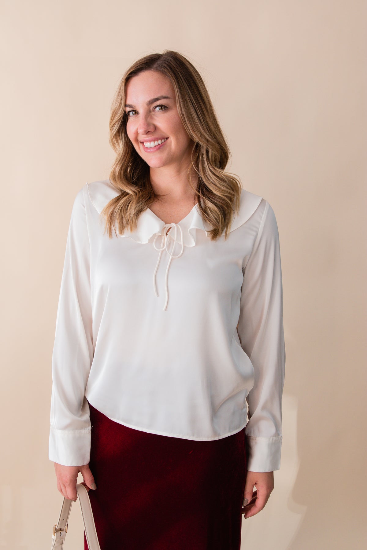 Madelyn Silk Button Down Top
