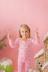 Kid's Candy Cane Cutie L/S Pj Set