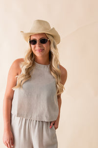 Garden Sun Button Tank