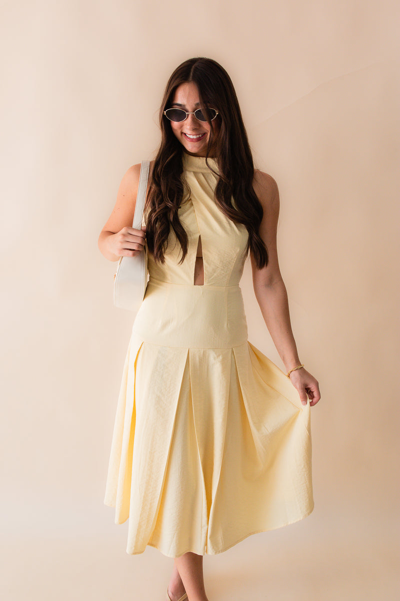 Honeysuckle Halter Dress