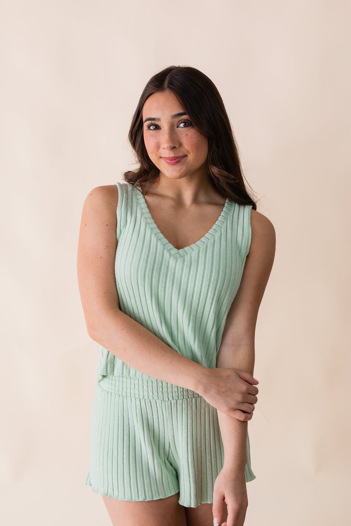 Sloane V-Neck Rib Tank