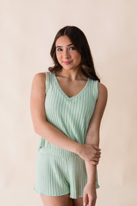 Sloane V-Neck Rib Tank
