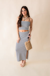 Ainslie Stripe Midi Skirt