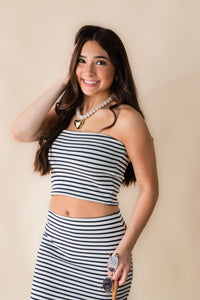 Caffari Stripe Tube Top