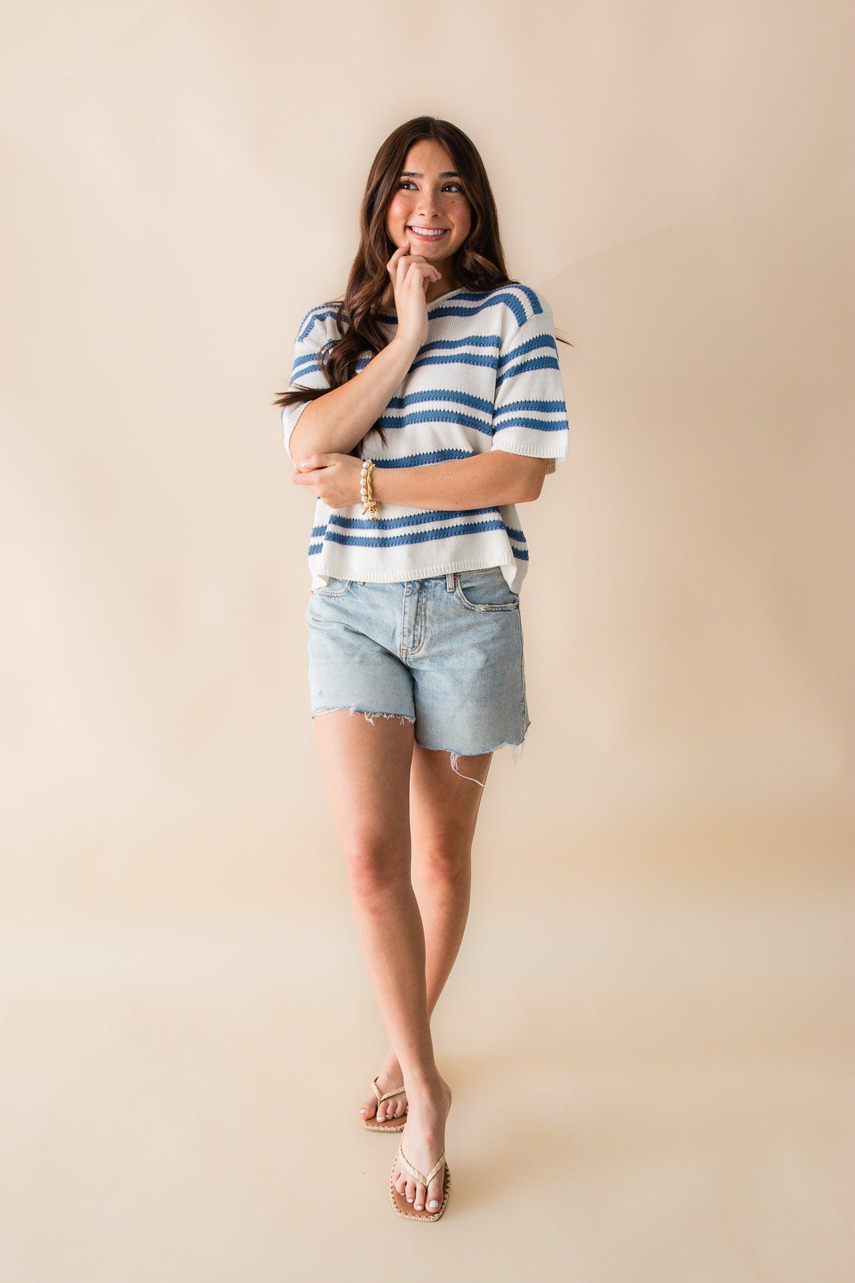 Prado Stripe Sweater Tee