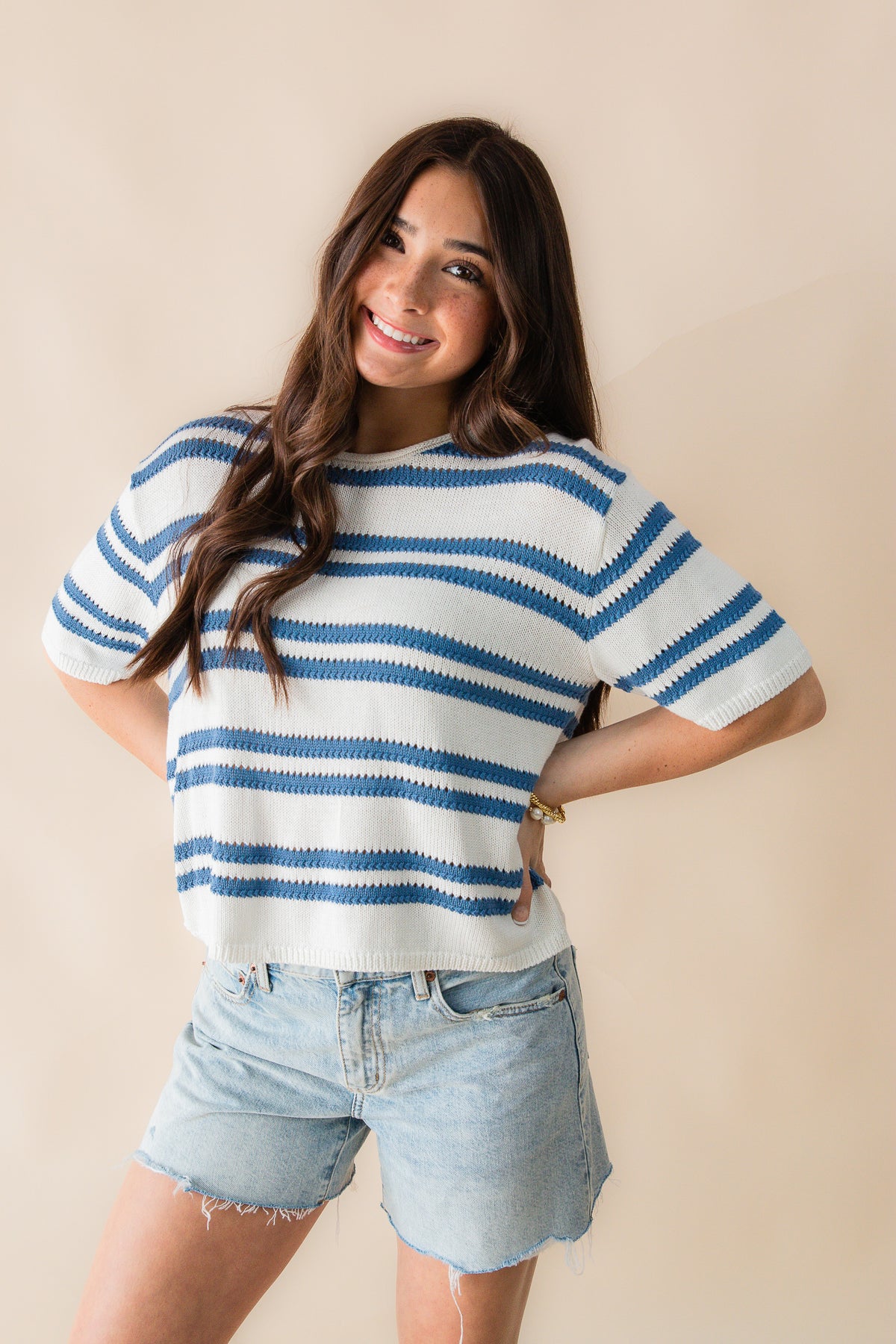 Prado Stripe Sweater Tee