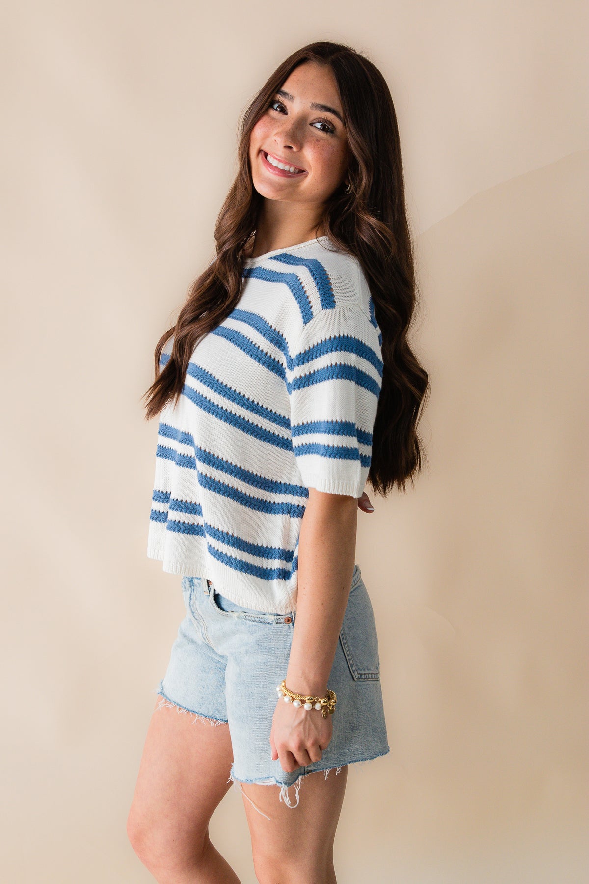 Prado Stripe Sweater Tee