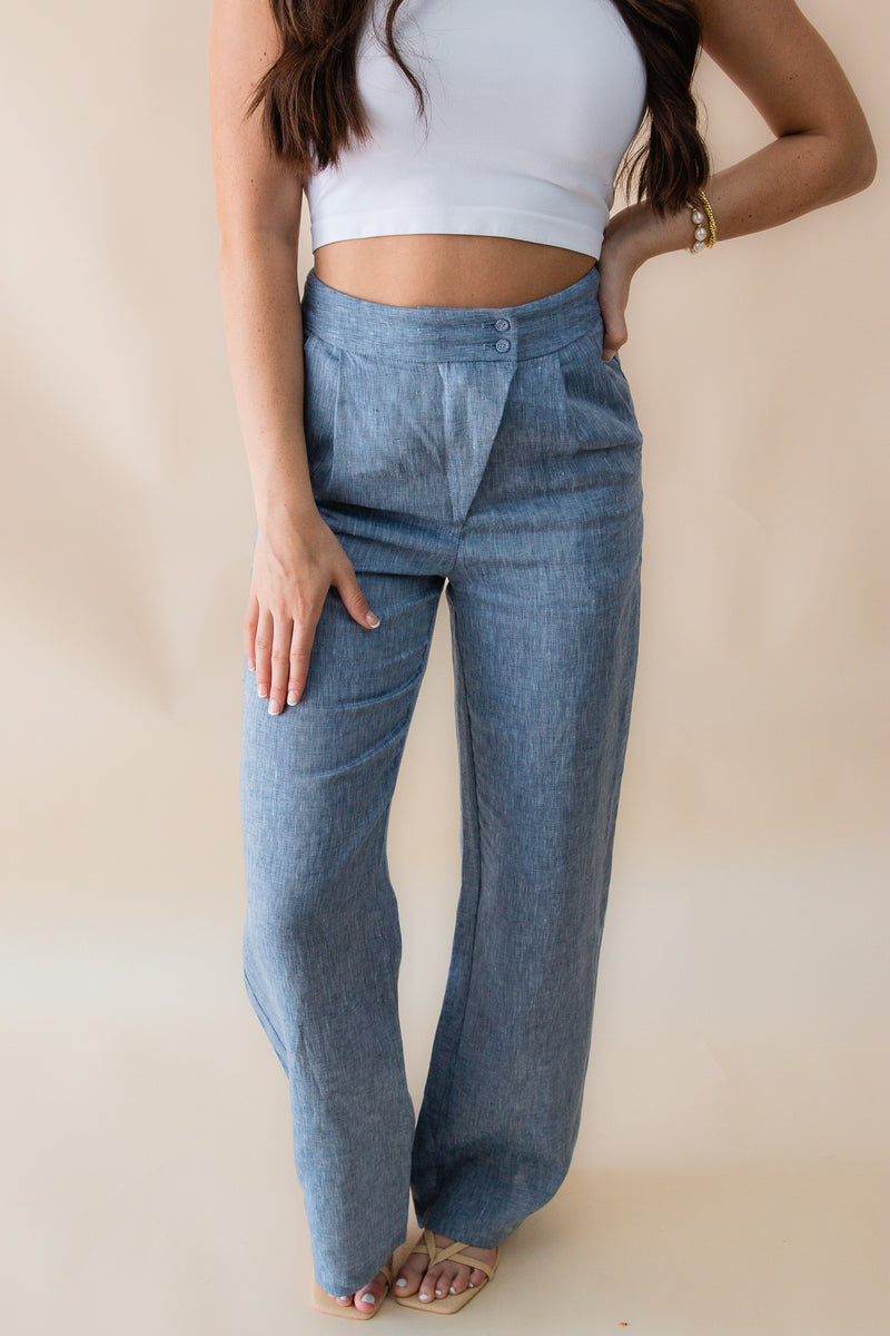 Helen 2 Tone Linen Pants