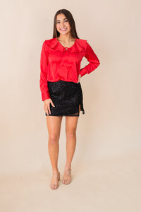 Madelyn Silk Button Down Top