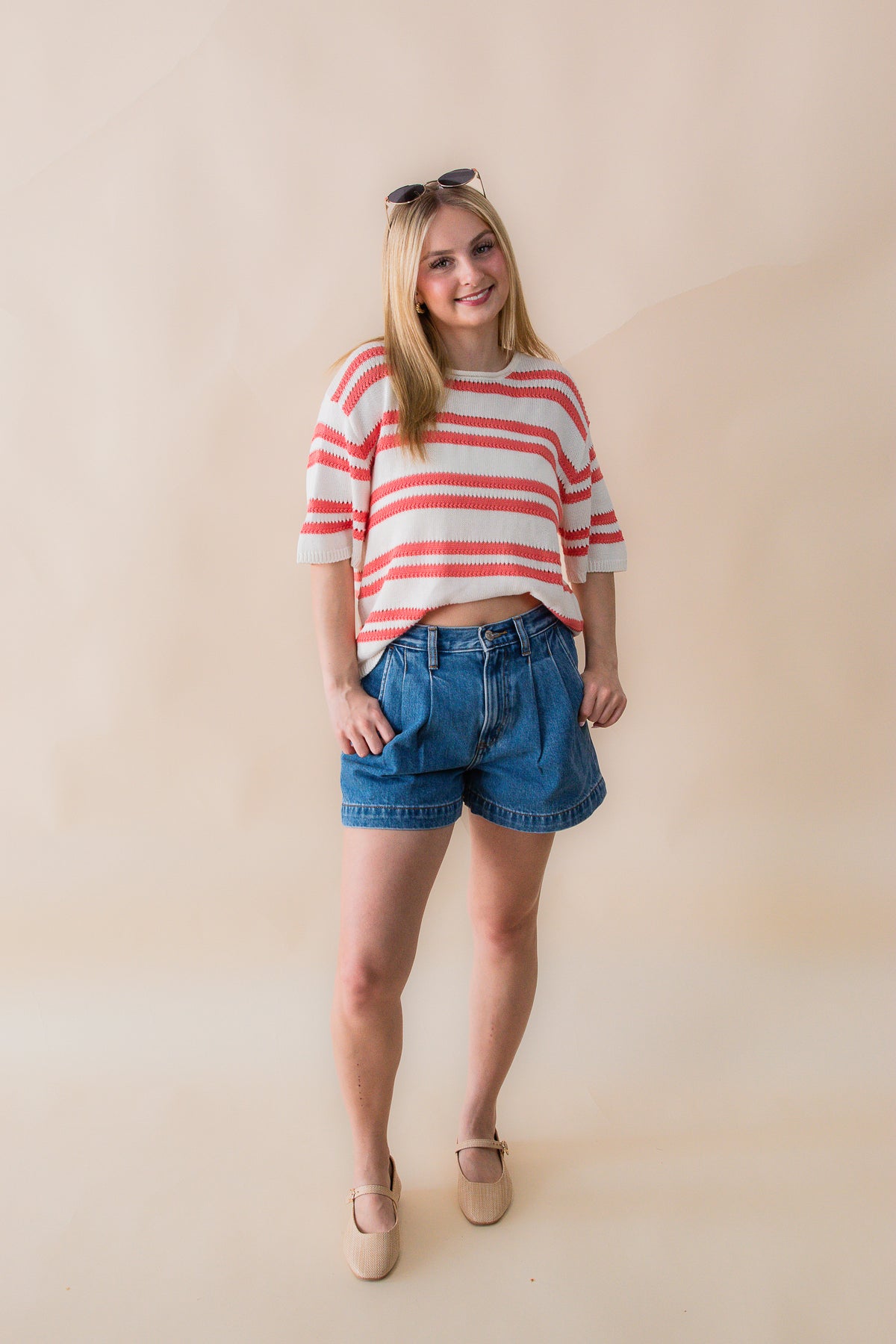 Prado Stripe Sweater Tee